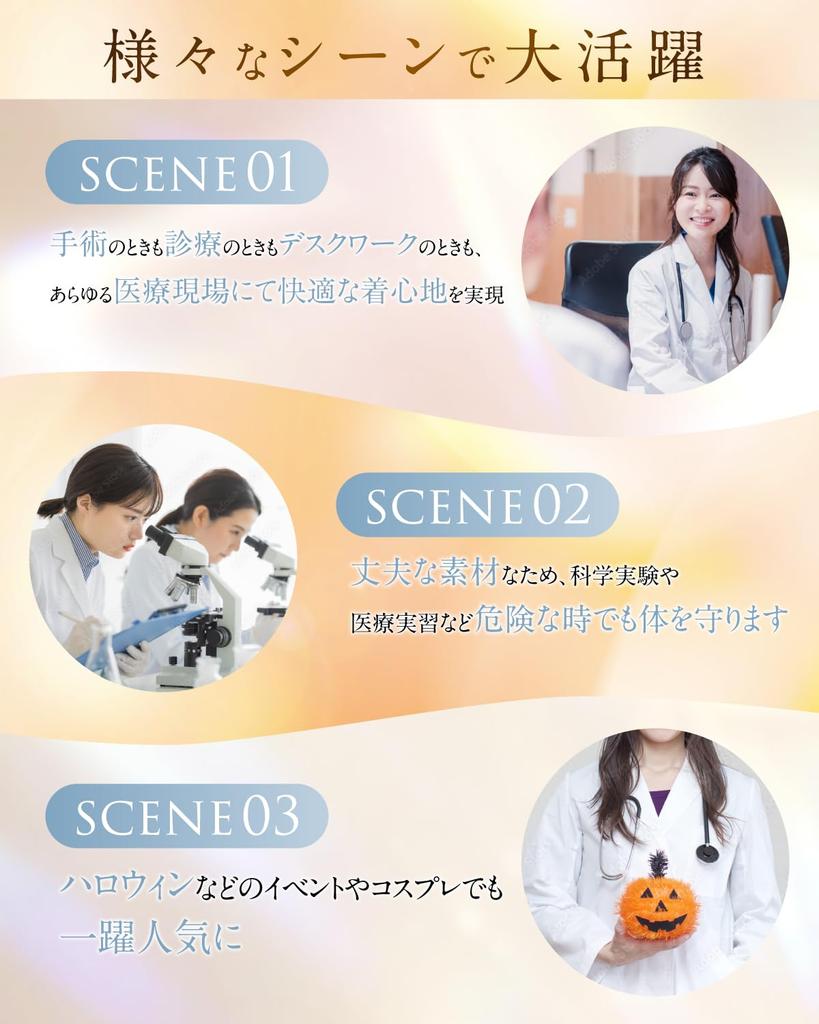 Ciplo PEMIUM White Lightweight Designed by a Certified Nurse Women's Coat, Doctor's Coat, (Medium)