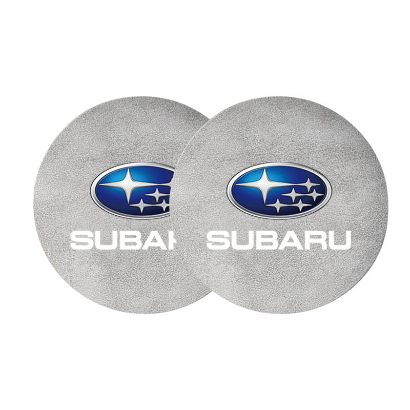 2Pcs Car Water Cup Bottle Holder Anti-slip Mat Pad Suede For Subaru BRZ Outback WRX Ascent Levorg Forester XV Crosstrek Impreza Y16
