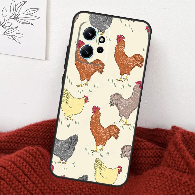 Chicken Pattern Case For Xiaomi Redmi Note 13 10 11 12 14 15 Pro Plus Cover For Redmi 15 15C 14C 10C 12C 13C