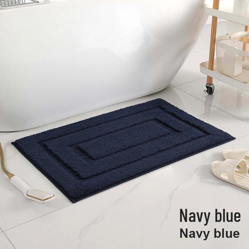 Superfiber Recycled Non-slip Bathroom Mat: Thick Jacquard, Strong Water Absorption