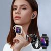 2.01in TFT Smartwatch with Earbuds 2 in 1 NFC Smart Sports Watch Wireless Bluetooth Earphone Support