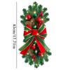 Christmas Bow Upside Down Tree Garland Staircase Christmas Decoration