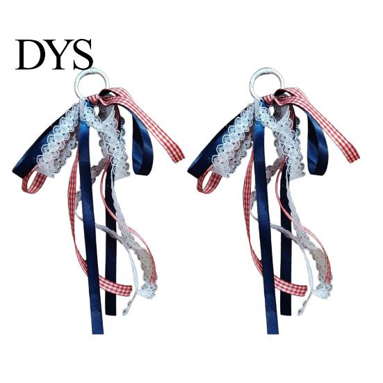 Faux Pearl Chain Bow 1 Pair Ribbon for Cowgirl Boots, Satin Boot Charm with Decorative Star Chain, Shoe Accessory Women