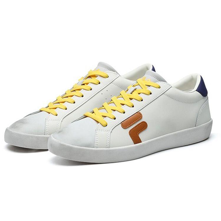 Fila Stride Slip Resistant Durable Lightweight Shock Absorbing Low Top Skate Shoes Men Sneakers Star-White F12M124307FSG