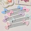 Children Sweet Bowknot Hair Comb Clip New Trendy Elastic Hair Clips Hairpins Barrettes For Girls Baby Hair Accessories Headbands