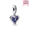 Celestial Shooting Star Heart Double Dangle Charm 792356c01