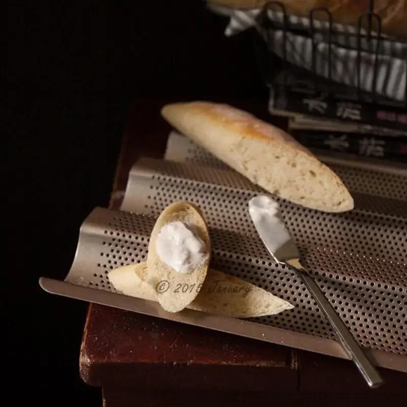 Brand 100% Food Grade Carbon Steel 4 Groove 2 Groove Wave French Bread Baking Tray For Baguette Bake Mold Pan