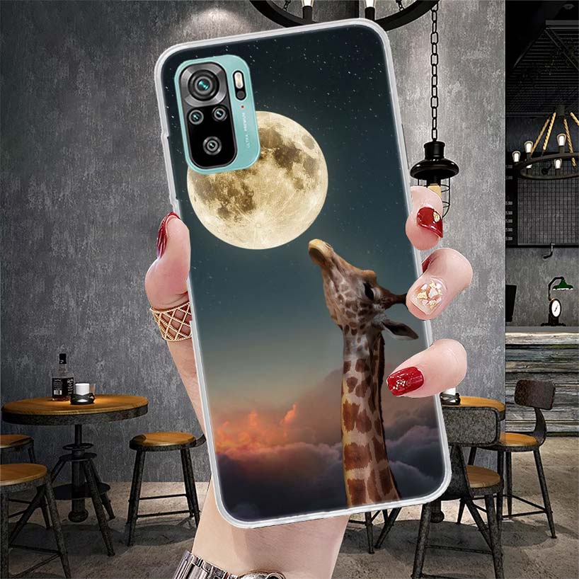 Cute Cartoon Giraffe Animal Soft Phone Case For Xiaomi Redmi Note 15 14 14S 13 12 Pro Plus 12S 11 11S 11E 10 10S 11T 5G Fundas C