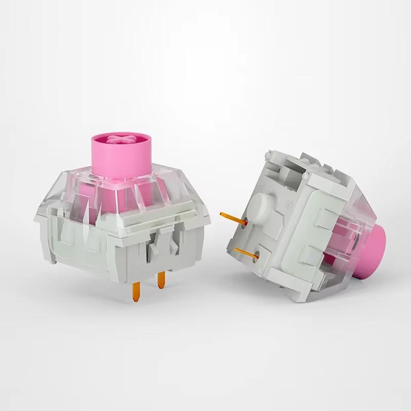 Kailh Box Silent Pink Silent Brown Switch Linear45g Tactile 60g 3Pin RGB Custom Hot Swap Gaming Mechanical Keyboard for AULA F75
