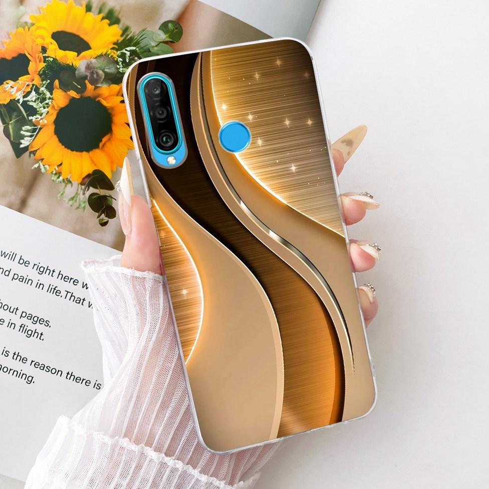 Transparent For Huawei P30 Lite Case Cover Cute Cat Fashion Butterfly Funny Painted Casing MAR-L01A MAR-L21A MAR-LX1A