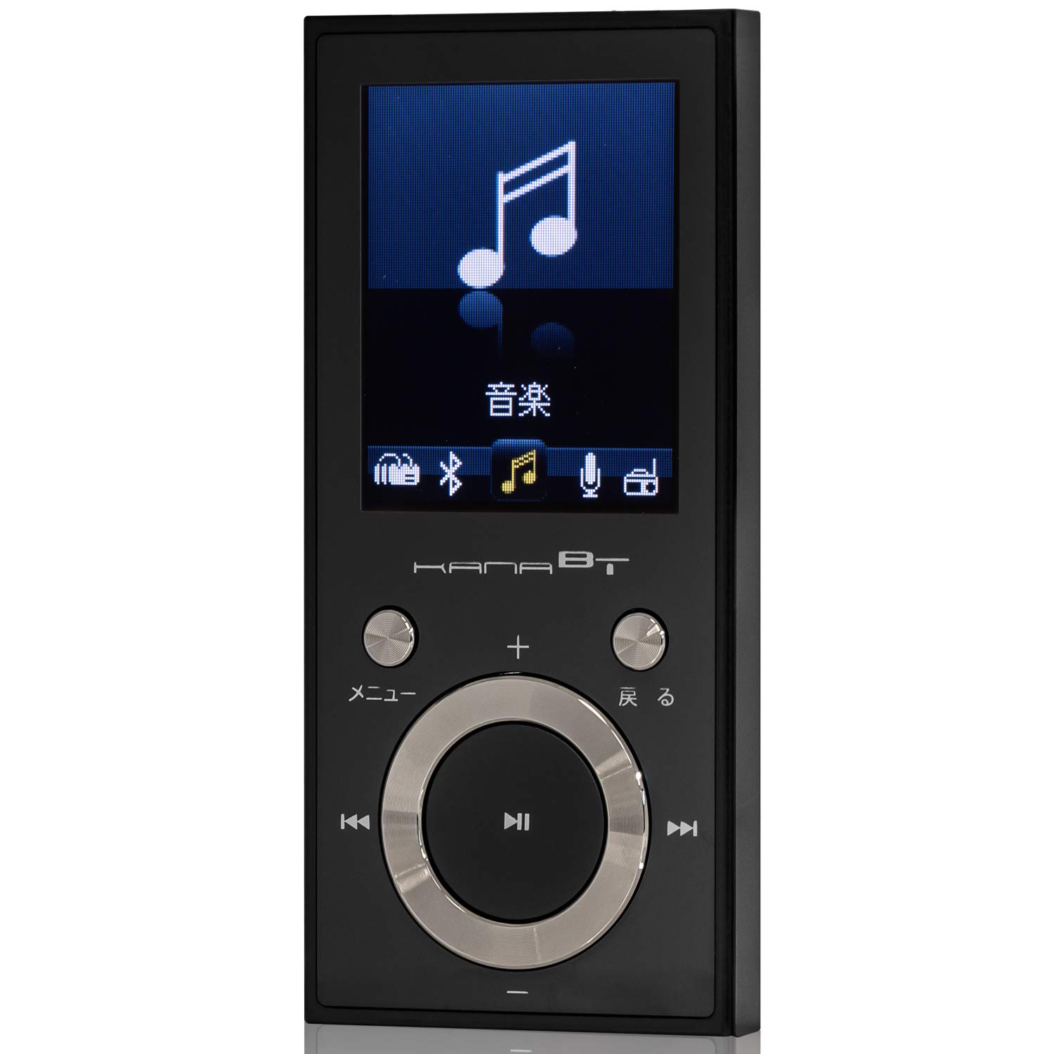 

Green House KANABT Bluetooth 4.1 MP3 Player with MicroSD Card Support, FM Radio, Voice Recorder, and 16GB Built-in Storage, Black (GH-KANABT16-BK)