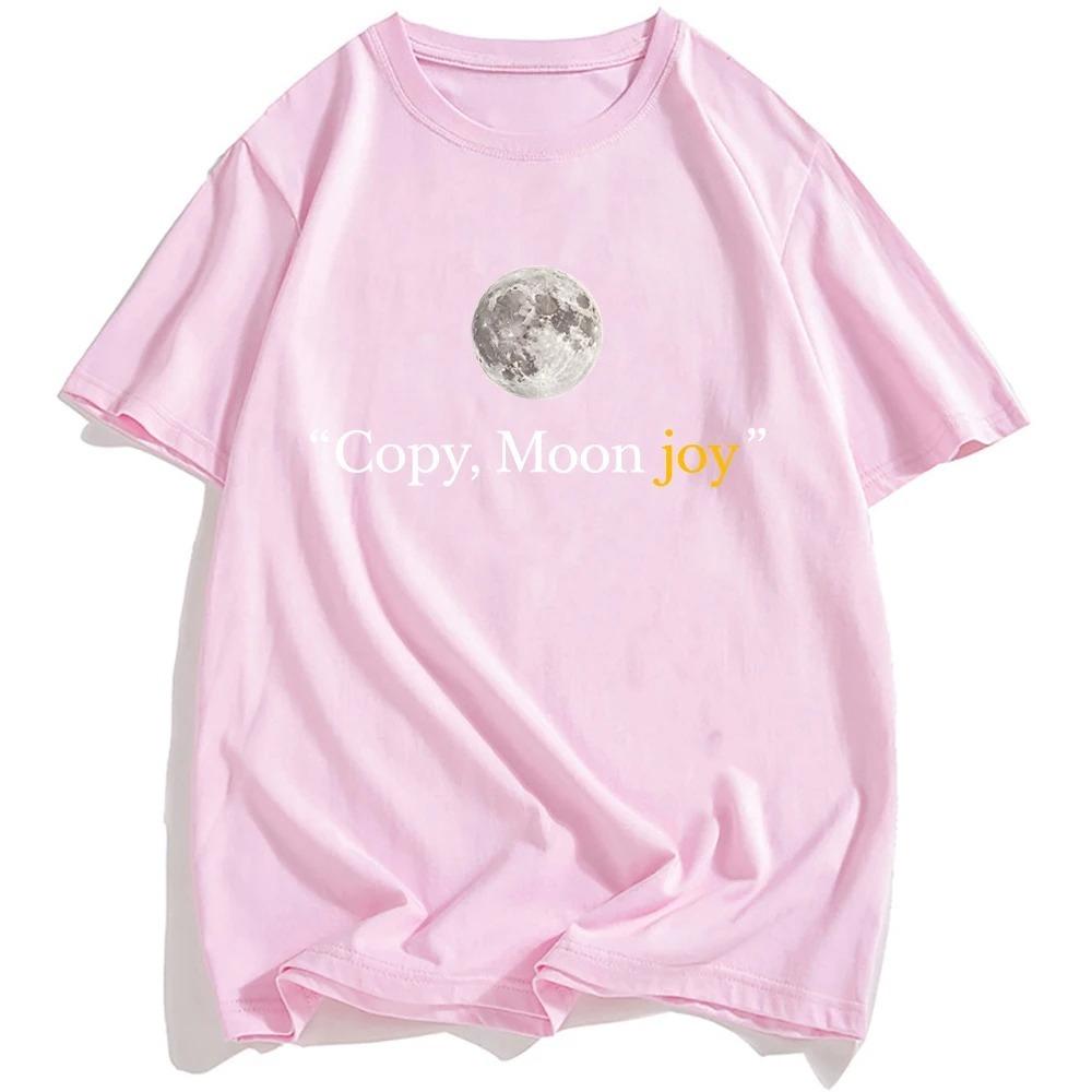 Summer Graphic Clothing Copy Moon Joy Tshirt Loose Fashion Oneck UnisexWomen Tshirts Streetwear Unisex Casual Short Sleeve Tees