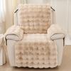 Plush Recliner Cover Comfortable Recliner Single Sofa Warm Cushion Washable Household Sofa Cover Chair Couch Cover Winter Padded