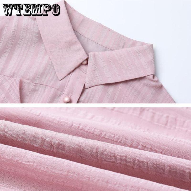 Spring and Autumn Women's Shirt Chiffon Shirt Fashion Long Sleeve Shirt Korean Loose Western Blouse Women's Shirt