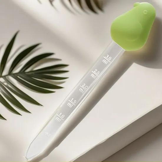 Baby Nipple Liquid Dispenser For Children Aged 1-3 Years Old, Squeeze Type Soft Silicone Bottle For Drinking Water And Medication