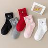 Kids Bow Socks Baby Girls Cotton Cute Socks for Girls Cute Bow Soft Toddlers Princess Children Tube Socken Spring Autumn