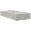 Storage Bed Frame Concrete Grey 80 x 200 cm Particleboard