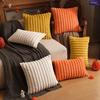 2Pcs Faux Rabbit Fur Cushion Cover Plush Pillow Cover Soft Fluffy Striped Cushion Cover  Luxury Home Decor for Sofa