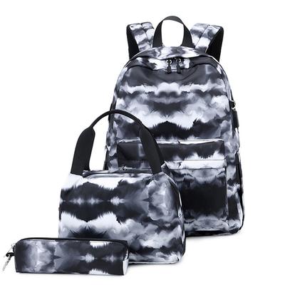 Neuer Rucksack Schulrucksack Kinder Teenager Mädchen Schultaschen Niedlicher Rucksack für 15 Zoll Laptop Landschaftsdruck Rucksack-Set