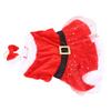 Dog Cat Christmas Clothing Pet Christmas Costume Cute Comfortable Adjustable with Bow Headdress for Christmas Theme Party