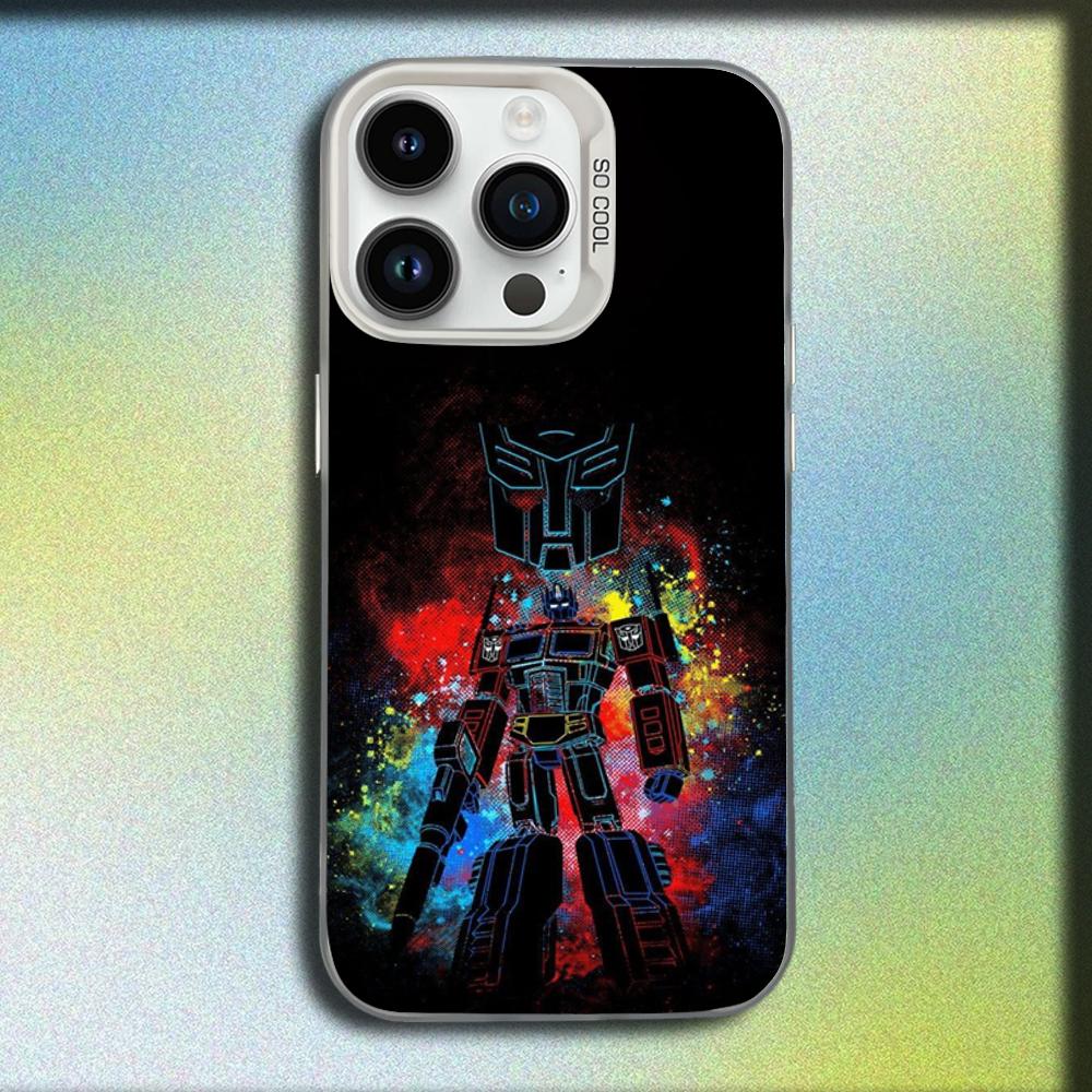 

Cool T-Transformers Phone Case For iPhone 16,15,14,13,12,11,Mini,Pro,SE,MAX White Matte Shockproof Cover iPhone15