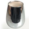 Design Glass for Candle - Silver - 8.5 X 11.5 Cm