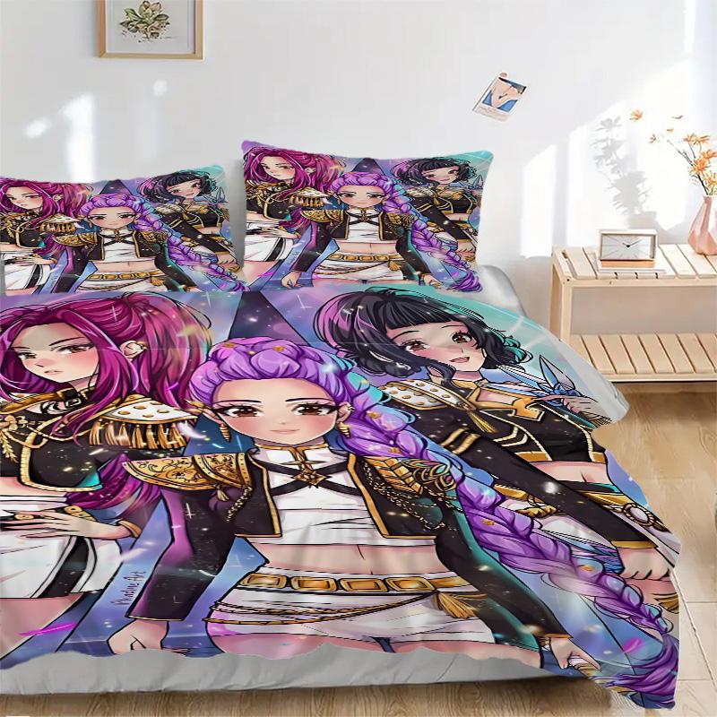 Fantasy Warrior Trio Print 3Pcs Bedding Setduvet Cover With 2 Bedropillowcase Home Birthday Gift