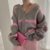 Womens Soft Knit Cardigan Sweater Loose V-Neck Long Sleeve Oversized Open Front Top Fall Winter