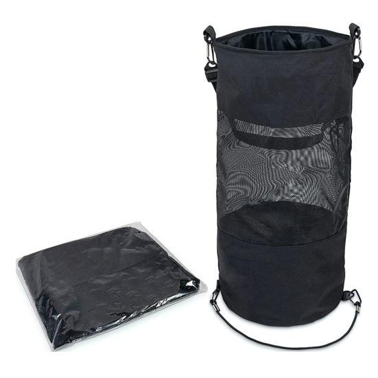 Collapsible Mesh Trash Can Garbage Bag Foldable Design Large Capacity Portable Boat Trash Bag Accessories