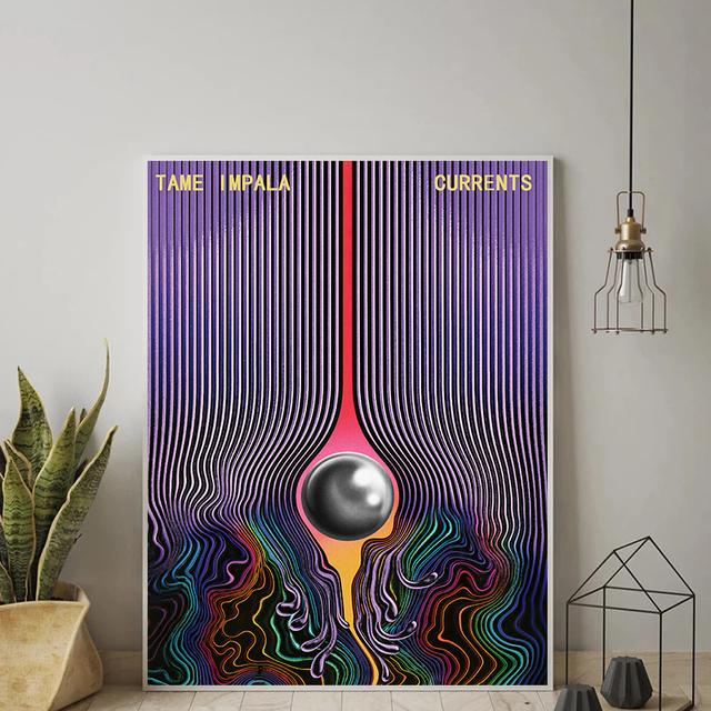 Tame Impala Psychedelic Poster And Prints Rock Music Band Tour Art Canvas Painting Wall Art Pictures For Living Room Home Decor