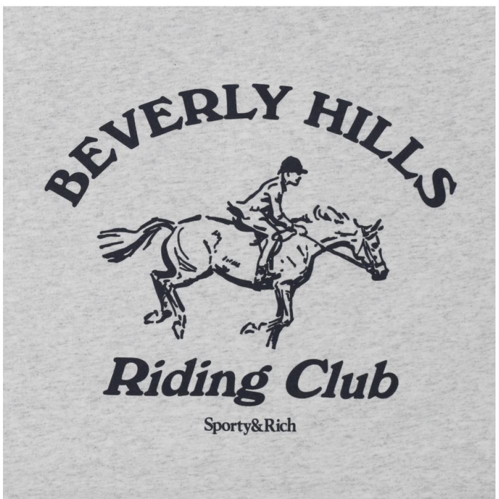 Sporty Rich Women S Ringer Tee Club Riding Bh To07364255gy18