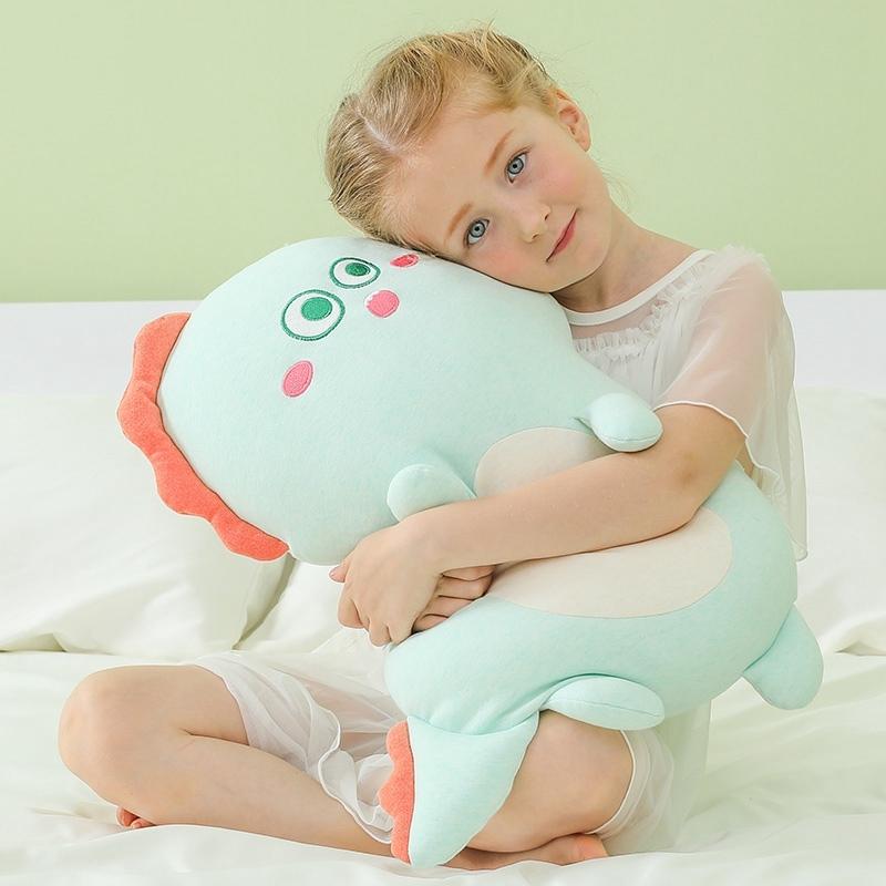 Fetter Schiefgesichtiger Bär Dinosaurier Plüsch Kissen Spielzeug Niedlich Weich Stofftier Puppe Stuhlkissen Hohe Qualität Geschenk