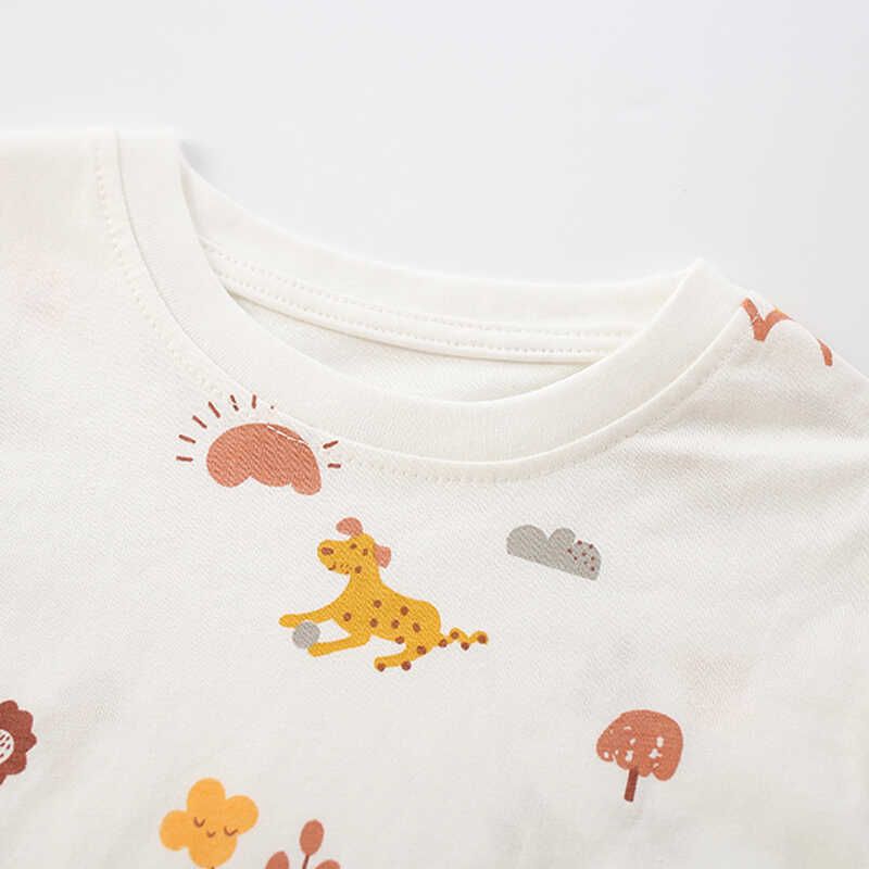 Malwee Girl Pure Cotton Homewear Suit Autumn and Winter Fashion Baby Round Neck Long Sleeves Pants Children's Two-Piece Suit