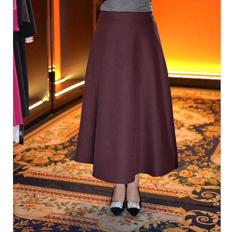 

Mandy Miss Plus Size High-End A-Line Midi Skirt - 2025 Spring Collection L