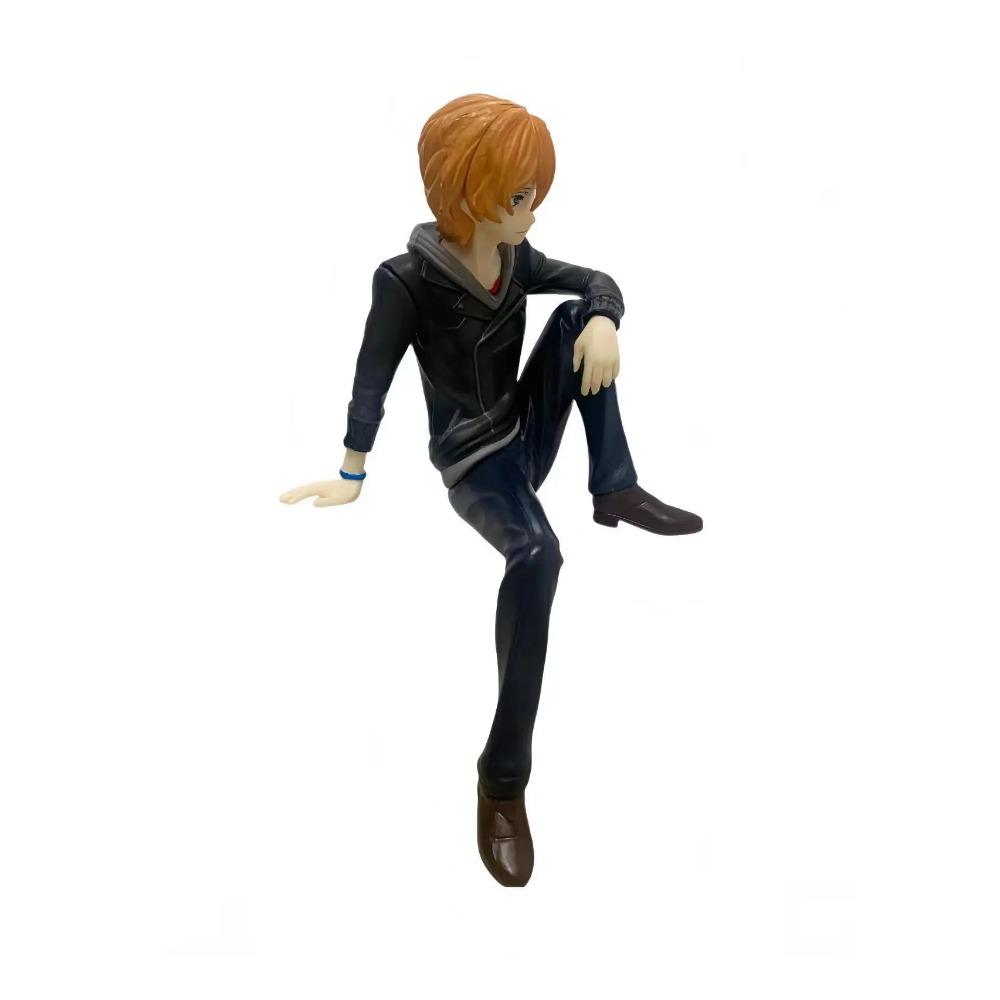 Bungo Stray Dogs Dazai Zhi Nakahara Chuya Sitting Posture Anime Figure PVC Action Figures Model Anime Carto On Model Toy Gifts
