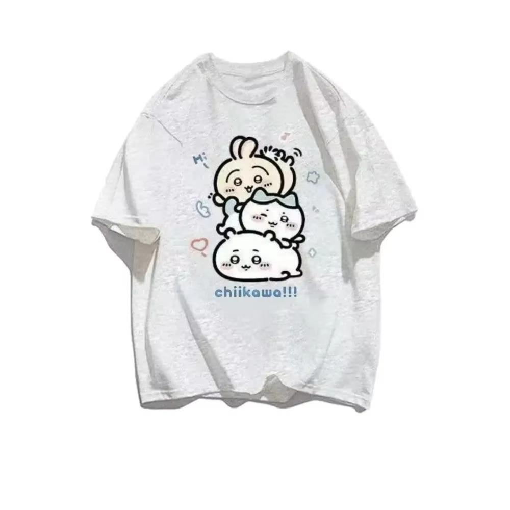 Chiikawa Toilet Time TShirt Women Unisex Short Sleeve Oversized TShirt Cute Comfortable TShirt Fashion Casual Top Tees