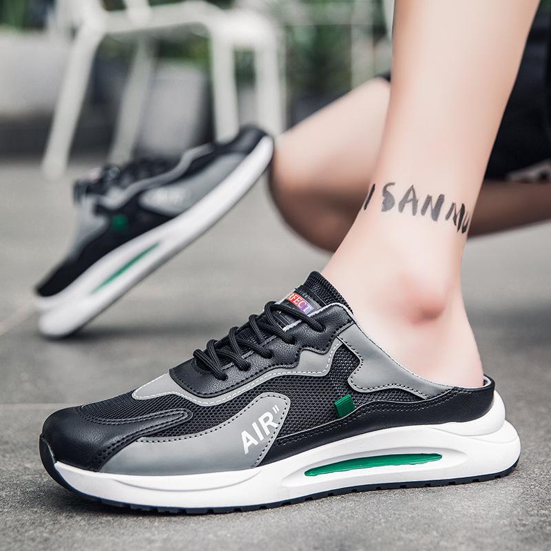 Men's Summer Outerwear Anti-skid and Odor-proof Sports and Leisure Headband, One Foot Beach Lazy Trendy Shoes