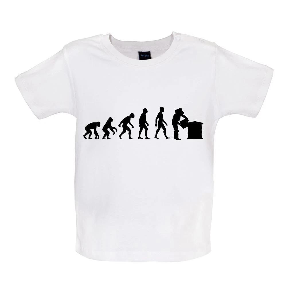 Evolution Of Man Beekeeper - Baby T-Shirt / Babygrow - Beekeeping Bees Honey 130