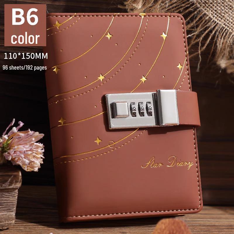 Minimalist Lock Diary & Notebook with Invisible Combination Closure for Students & Professionals