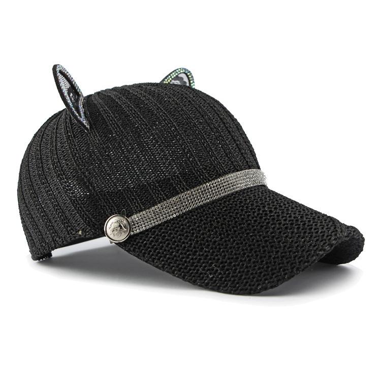 Cute Cat Ears Baseball Cap Outdoor Summer Girl