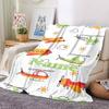 Custom Name Cute airplane Theme Printed Blanket - Perfect for Couch, Bed, Travel & Outdoor Use | Machine Washable, Cozy & Durable.