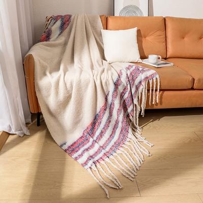 Neuer europäischer und amerikanischer Herbst- und Winter-Kreisgarn Verdickter Uni Gewebter Großer Schal Büro-Überdecke Sofa-Decke
