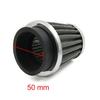 50mm Inlet Dia Car Motorcycle Air Intake Filter Cleaner w Adjustable Clamp