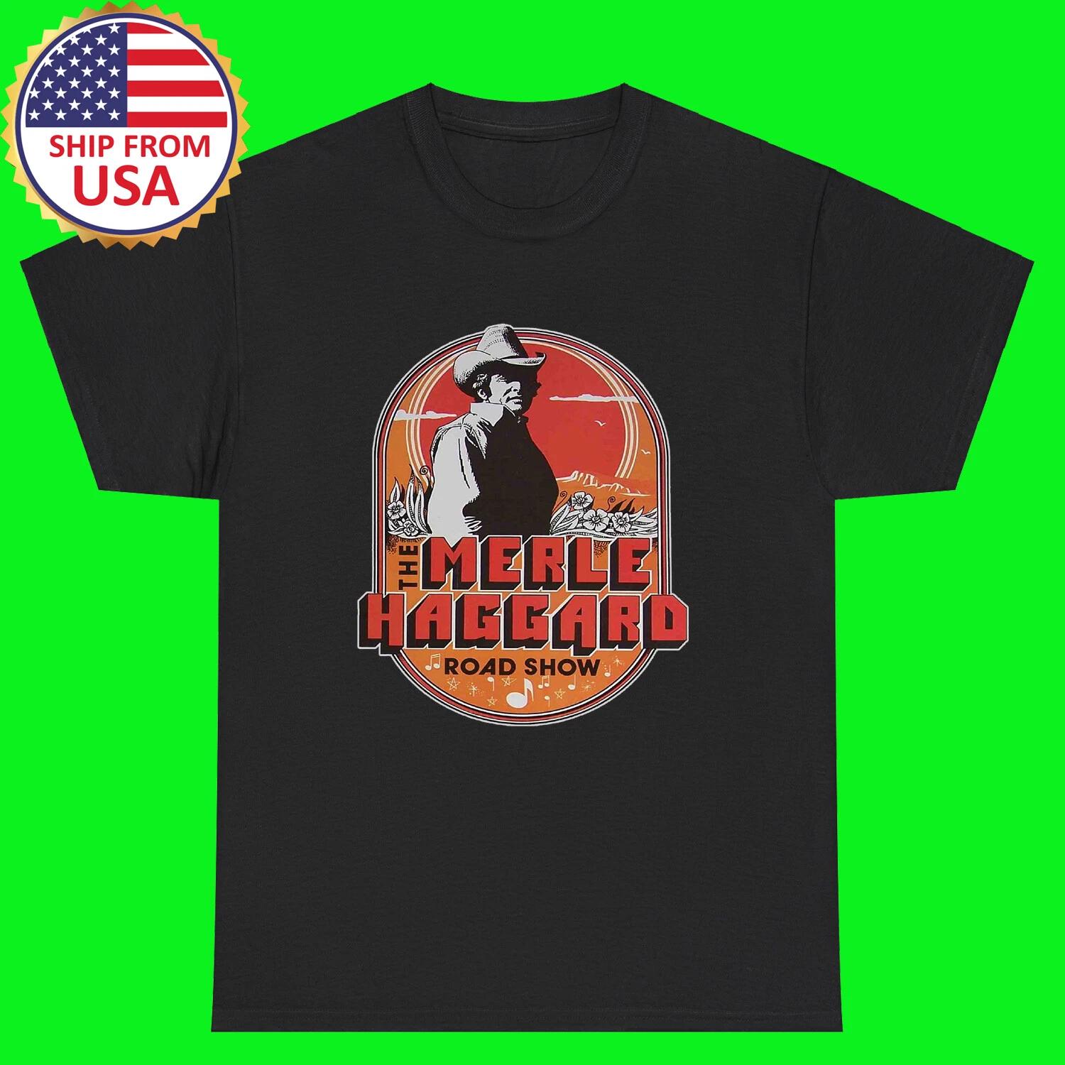 Merle Haggard Black T-Shirt Tee Top Unisex M