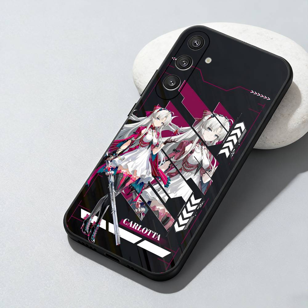 

Game WUWA Lupa Pouster Printed Phone Case For Samsung Galaxy A73,A72,A71,A70,A52,A51 Others Soft Black Cover Samsung a53 5g