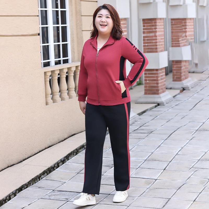 Plus Size Women's Autumn Fashion Comfortable Temperament Casual Suit