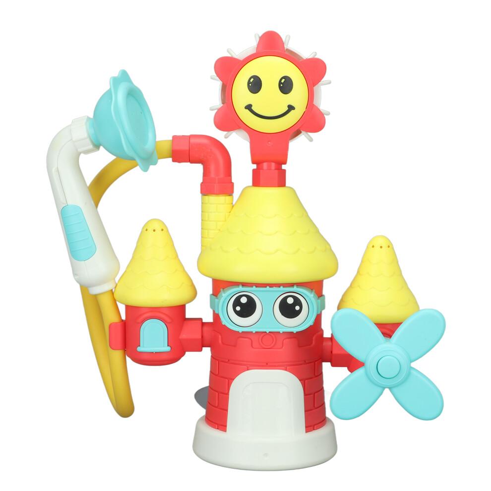 Baby Castle Water Spray Toy with Suction Cup, 12"x5.7"