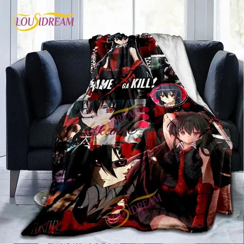 Akame Ga Kill Flannel Warm Lightweight Blanket Japan Animation Children's Game Home Office Travel Bed Sofa Napping Blanket.