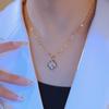 Titanium Steel Does Not Lose Colour Four-Leaf Clover Necklace Female New Light Luxury Hundred High-Grade Sense Of Collarbone Chain