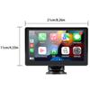 Portable BT 7inch IPS Touch Screen Car Radio Stereo Receiver Support Carplay and Android Auto with Rear Camera AHDCar